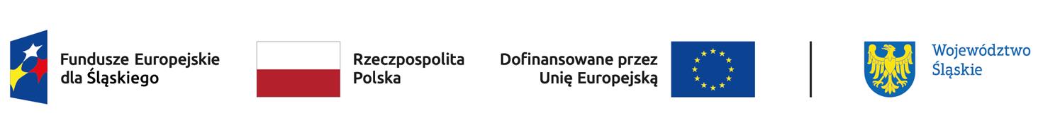 Logo Unii Europejskiej, godło Województwa Śląskiego